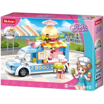SLUBAN Konstruktors Sluban Burger car M38-B0993B, 