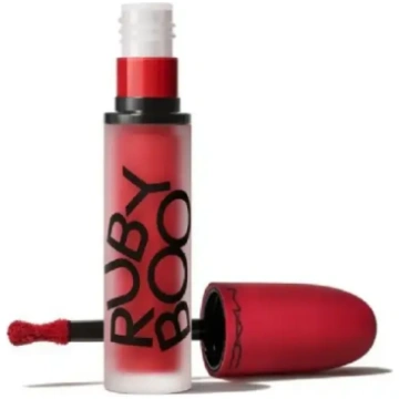 MAC Powder Kiss, Matte, Liquid Lipstick, Ruby Boo 