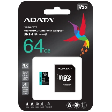 ADATA Premier Pro V30S - flash memory card - 64 GB
