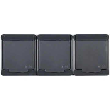 Elektro-Plast Hermes hermetyczne z/u Schuko antrac