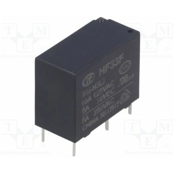 Relay: electromagnetic; SPST-NO; Ucoil: 12VDC; 10A