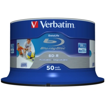 Verbatim 43812 blank Blu-Ray disc BD-R 25 GB 50 pc