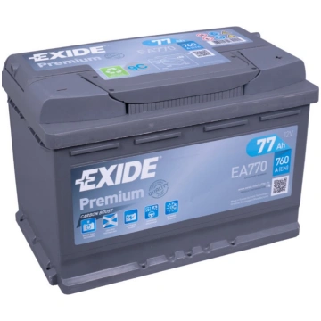 Akumulators Exide Premium EA770, 12 V, 77 Ah, 760 