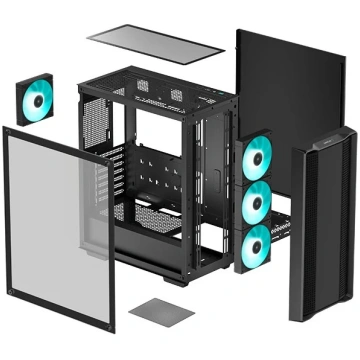 DeepCool CC560 V2 Midi Tower melns