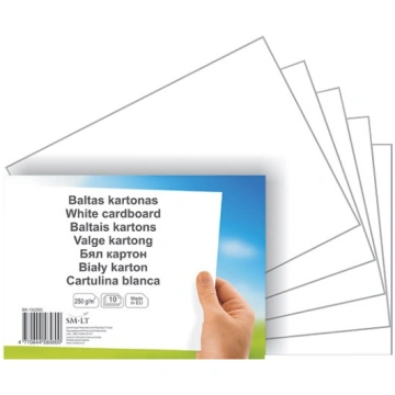 Balts kartons Smiltainis, A4, 300g/m2, 10 lapas