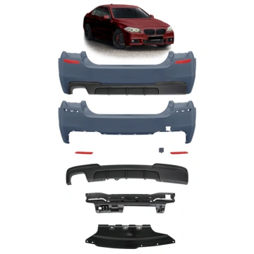 BMW 5 F10 Rear Bumper with Diffuser MTUNING BUMBM0