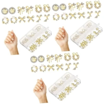 minkissy 90stücke Nagel Charms Set Nageldekoration