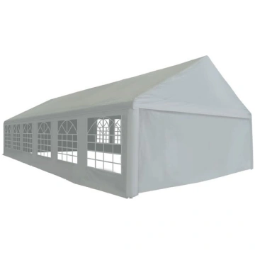 vidaXL svinību telts, 6x12 m, pelēks PE Nav norādī