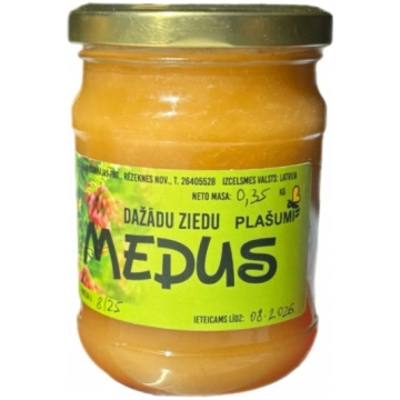 Dažādu ziedu medus (0,25 L)