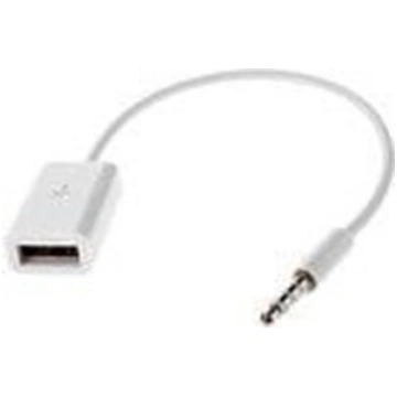 Kabel USB MicroMobile USB-A - mini Jack 3.5 mm Bia