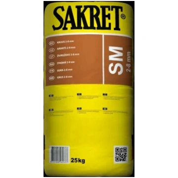 Grants SAKRET SM 2-8mm žāvēta/frakcionēta 25kg 475