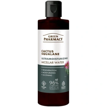 GREEN PHARMACY Micelārais ūdens Kaktuss + Skvalāns