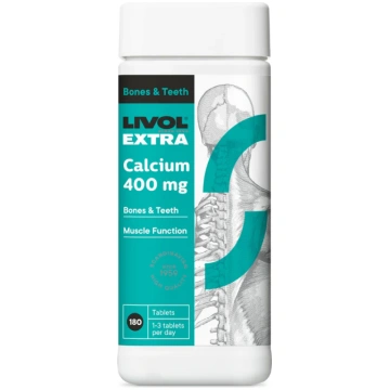 LIVOL EXTRA Kalcijs 400 mg – Kaulu un zobu veselīb