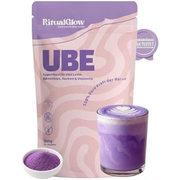 Ube pulveris – 100 % purpura jamss – bezkofeīna la