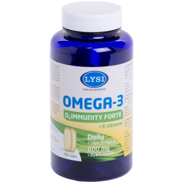 LYSI OMEGA-3 D3 IMMUNITY FORTE, zivju eļļa, 100 ka