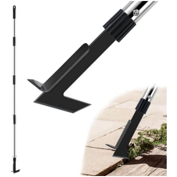 Crack Weeder Tool mit langem Griff - 2-in-1 Unkrau