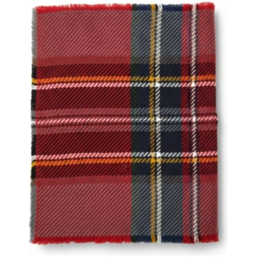 Cmoda Sciarpa in Lana 100% Navy Rossa