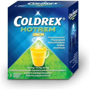 COLDREX HotRem Lemon 750 mg/10 mg/60 mg pulveris N