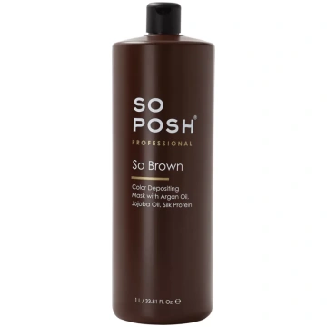 So Posh So Brown Color Depositing Mask, 1 L