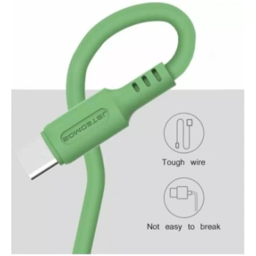Somostel SMS-BP06 Micro-USB kabelis 3A 1.2m zaļš