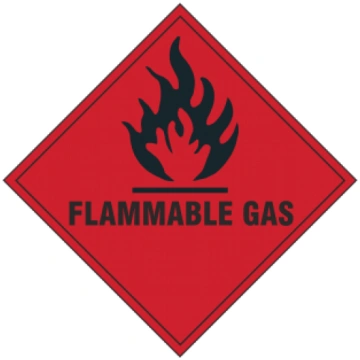 ADR zīme Uzliesmojoša gāze / Flammable gas Plastik