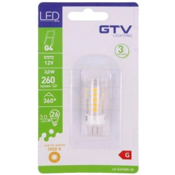 LED lamp | G4 | white warm | 12VDC | 260lm | 3W | 