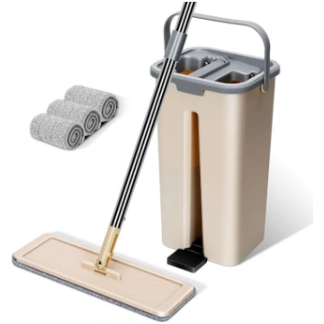 Masthome Mop komplekts ar spaini, 2-in-1 tīrīšanas