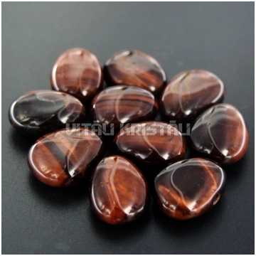 Buļļa acs kulons ar caurumu 15x20 mm