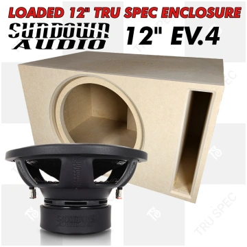 LOADED TRU SPEC Prefab Single 12" Subwoofer Enclos