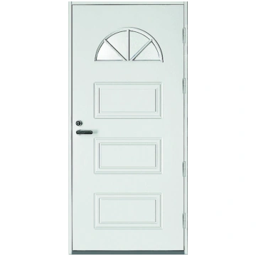 Privātmāju ārdurvis KASKI Gävle (Classic), baltas