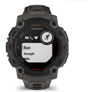 Instinct E – 45 mm, Black with Charcoal Band Garmi