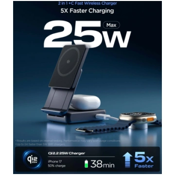 Spigen ESSENTIAL EF302MOQ Qi2.2 2IN1 IC MAGSAFE WI