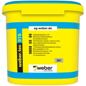 Weber Tec 915 Bituma hidroizolācija - līmjava (mas