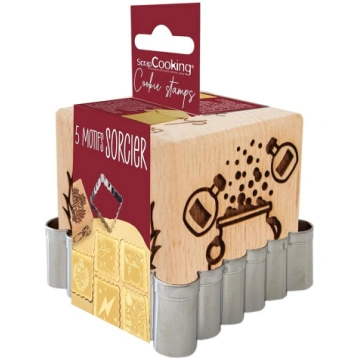 ScrapCooking Koka burvis Cookie zīmogs + Cookie Cu