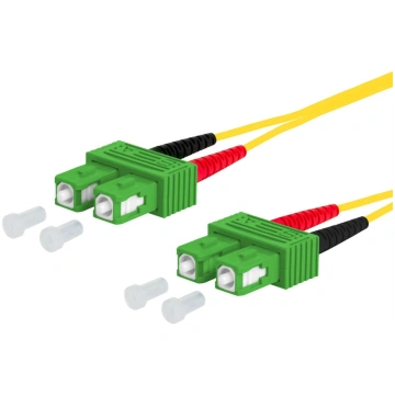 Metz Connect OpDAT patch cord, SC-D APC/SC-D APC O