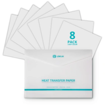 LOKLiK Heat Transfer Paper Sheet - Dark - 8-pack