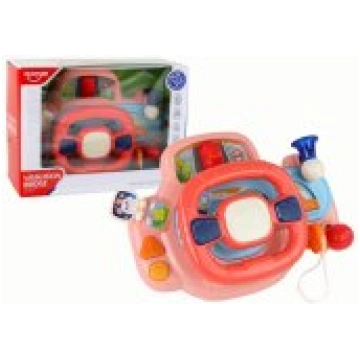LEAN Toys Interactive Pink Steering Wheel Driving 