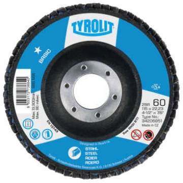 Lāpstveida slīpēšanas disks Tyrolit A120; 125 mm