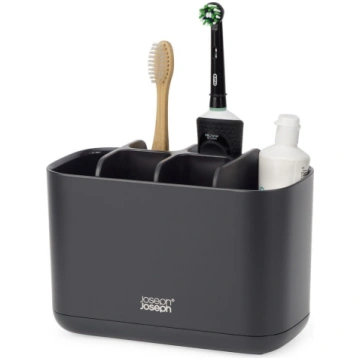 Melns plastmasas zobu birstes statīvs EasyStore – 