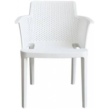 STACKABLE POLYPROPYLENE ARMCHAIR WITH ARMREST ZIK 