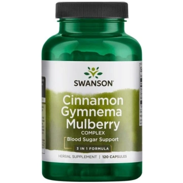 SWANSON kanēļa, gimnemas un zīdkoka komplekss (120