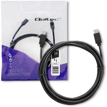 Qoltec USB 3.1 type C male cable | USB 3.1 type C 