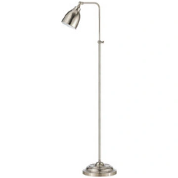 62" Nickel Adjustable Traditional Shaped Floor Lam