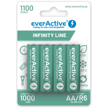 Rechargeable batteries everActive Ni-MH R6 AA 1100