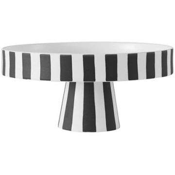 Keramikas trauks Toppu Tray, Black/white, OYOY Liv