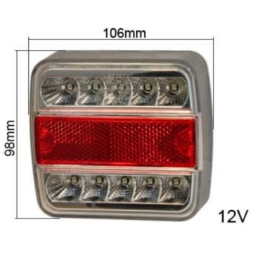 LED aizmugures lukturis 1606-27683