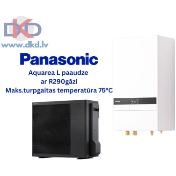 Panasonic Aquarea 9kW gaiss / ūdens siltumsūknis L