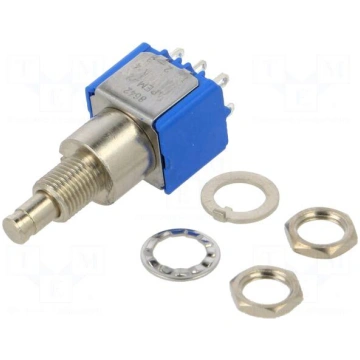 Switch: push-button | Pos: 2 | DPDT | 3A/250VAC | 