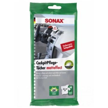 SONAX Mitrās salvetes PANEĻU kopšanai ar MATĒTU ef