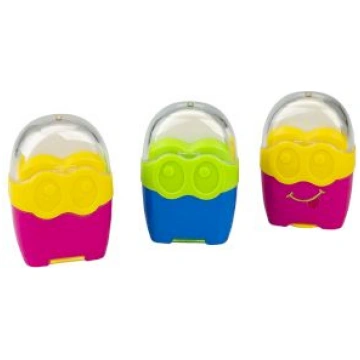 Zīmuļu asināmais plastmasas "Minions", ar savācēju